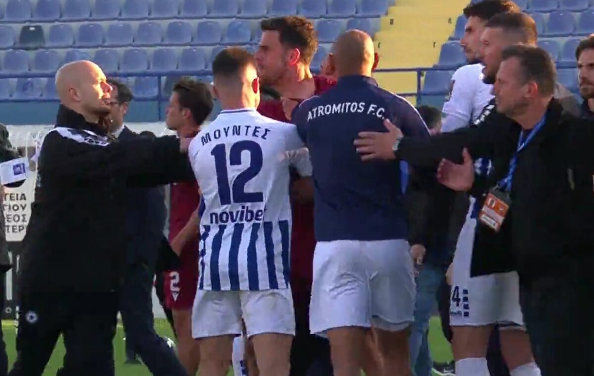 H ένταση στο Περιστέρι μετά το φινάλε στο Ατρόμητος – ΑΕΛ Novibet