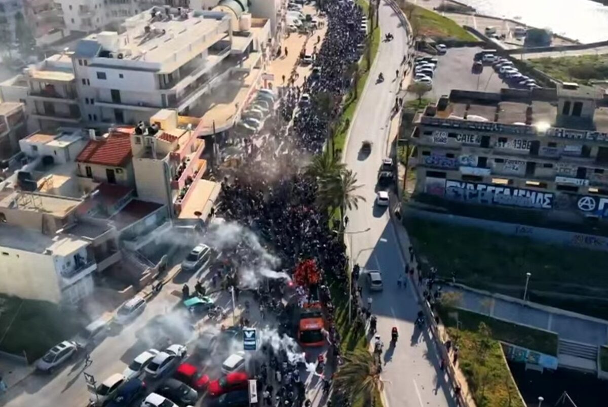 «Πλημμύρισαν» οι δρόμοι του Ηρακλείου: Υπέροχες εικόνες από drone (vid)