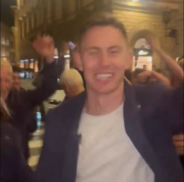 Οι ξέφρενοι πανηγυρισμοί στη Φλωρεντία της Κρίσταλ Πάλας μετα την ιστορική πρόκριση (vid)