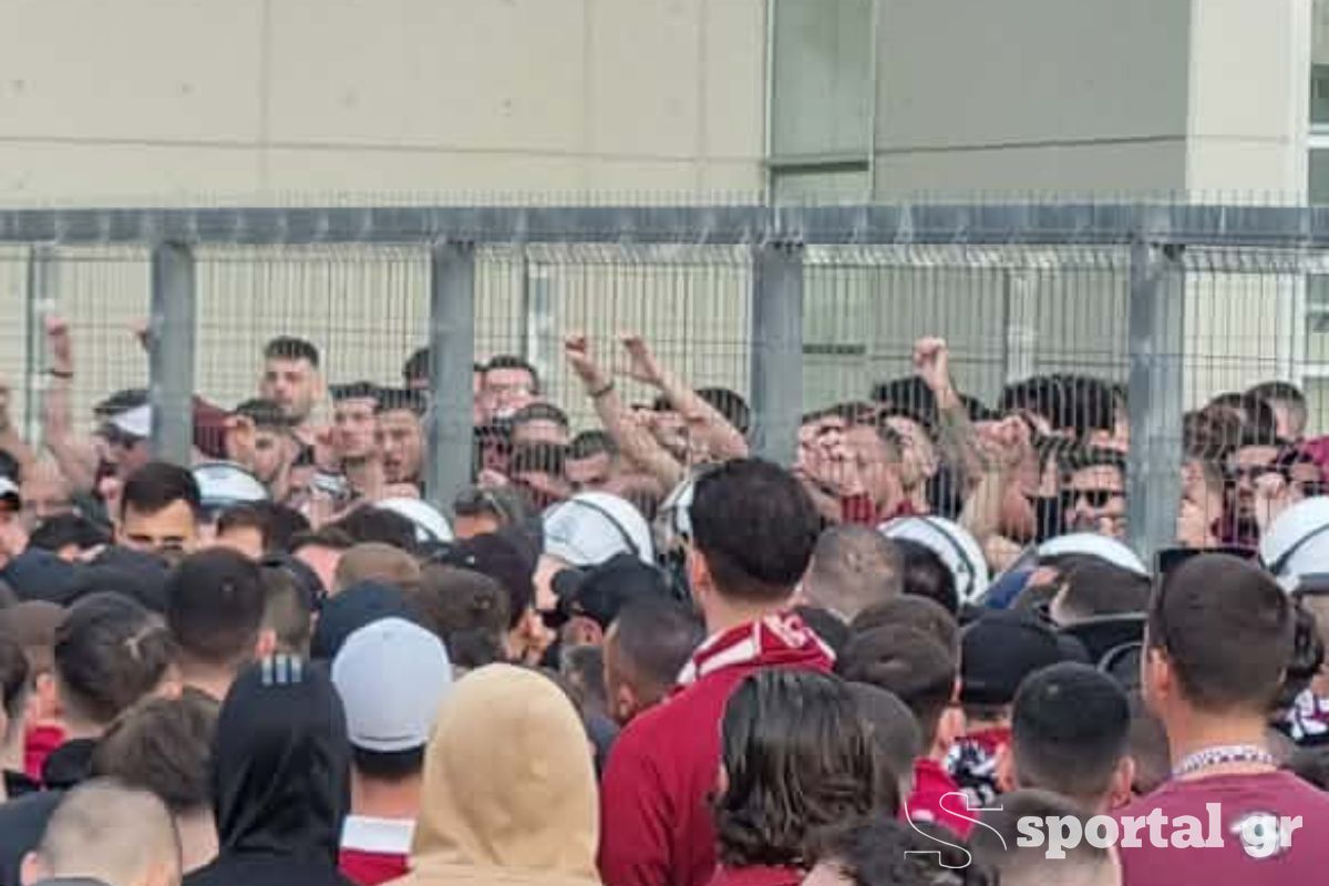 Εικόνες του Sportal από τις αποδοκιμασίες έξω από το AEL FC Arena – Ένταση με Μασόν και Σαγάλ (Pics)