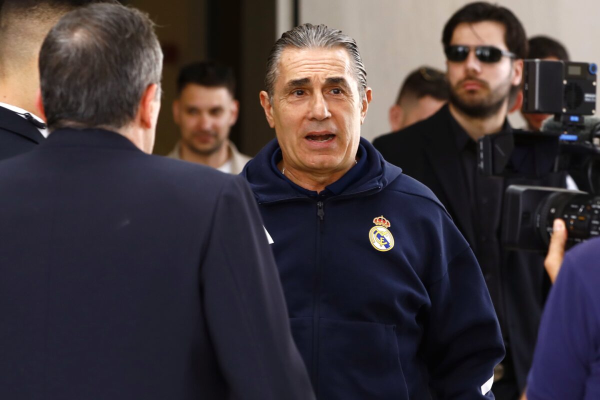 Η Ρεάλ Μαδρίτης έφτασε στο T Center για τον τελικό με τον Ολυμπιακό
