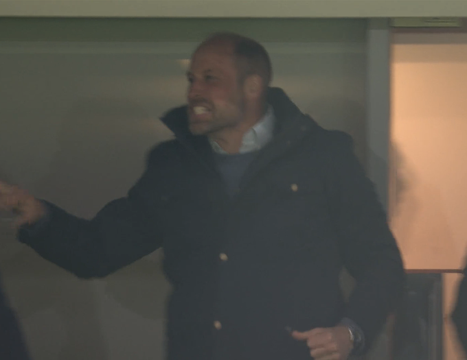 Οι πανηγυρισμοί του Πρίγκιπα Γουίλιαμ για την πρόκριση της Άστον Βίλα (pic)