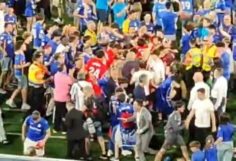 Επικό σκηνικό στη La Liga: Οι παίκτες της Οσασούνα πανηγύρισαν μαζί με τους οπαδούς της Χετάφε (vid)