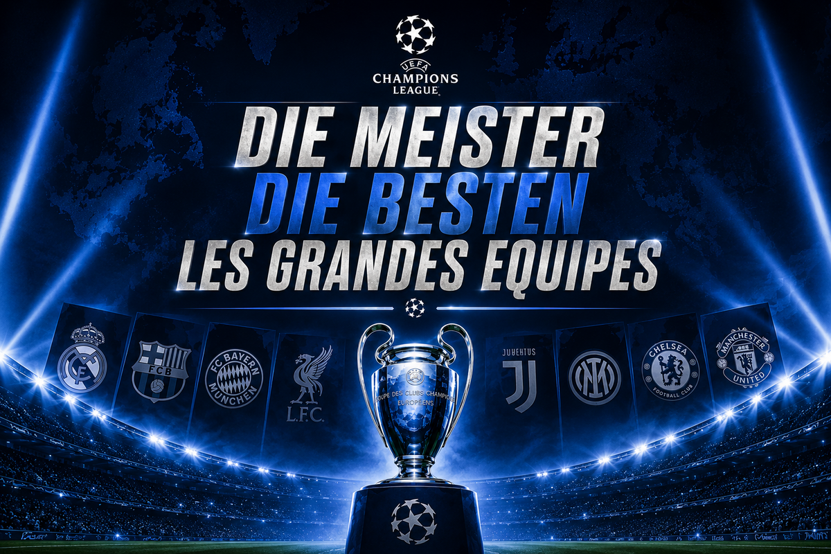 Το τρόπαιο και οι ομάδες του Champions League / © Imago