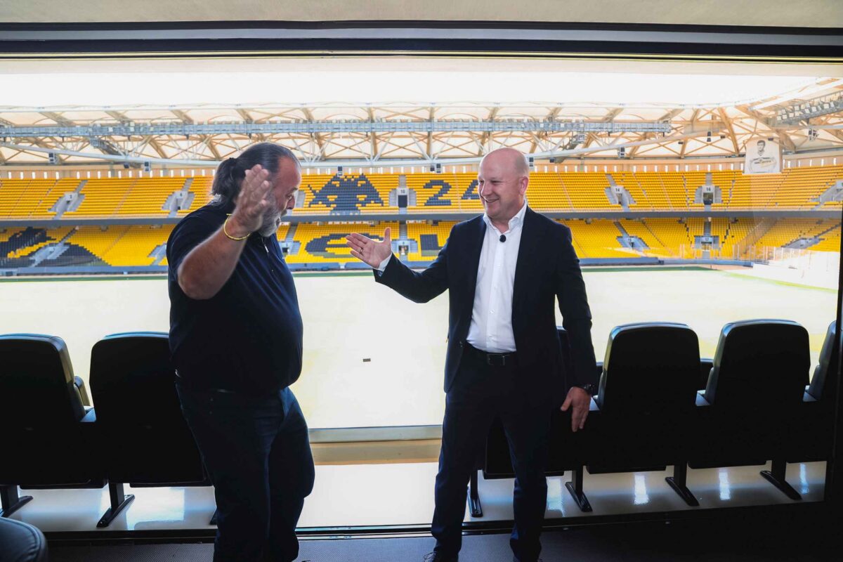 Ο Μάριος Ηλιόπουλος με τον Μάρκο Νίκολιτς