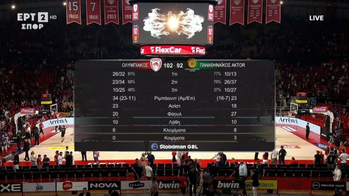 Ολυμπιακός – Παναθηναϊκός Game 3: Τα highlights της αναμέτρησης (102-92)