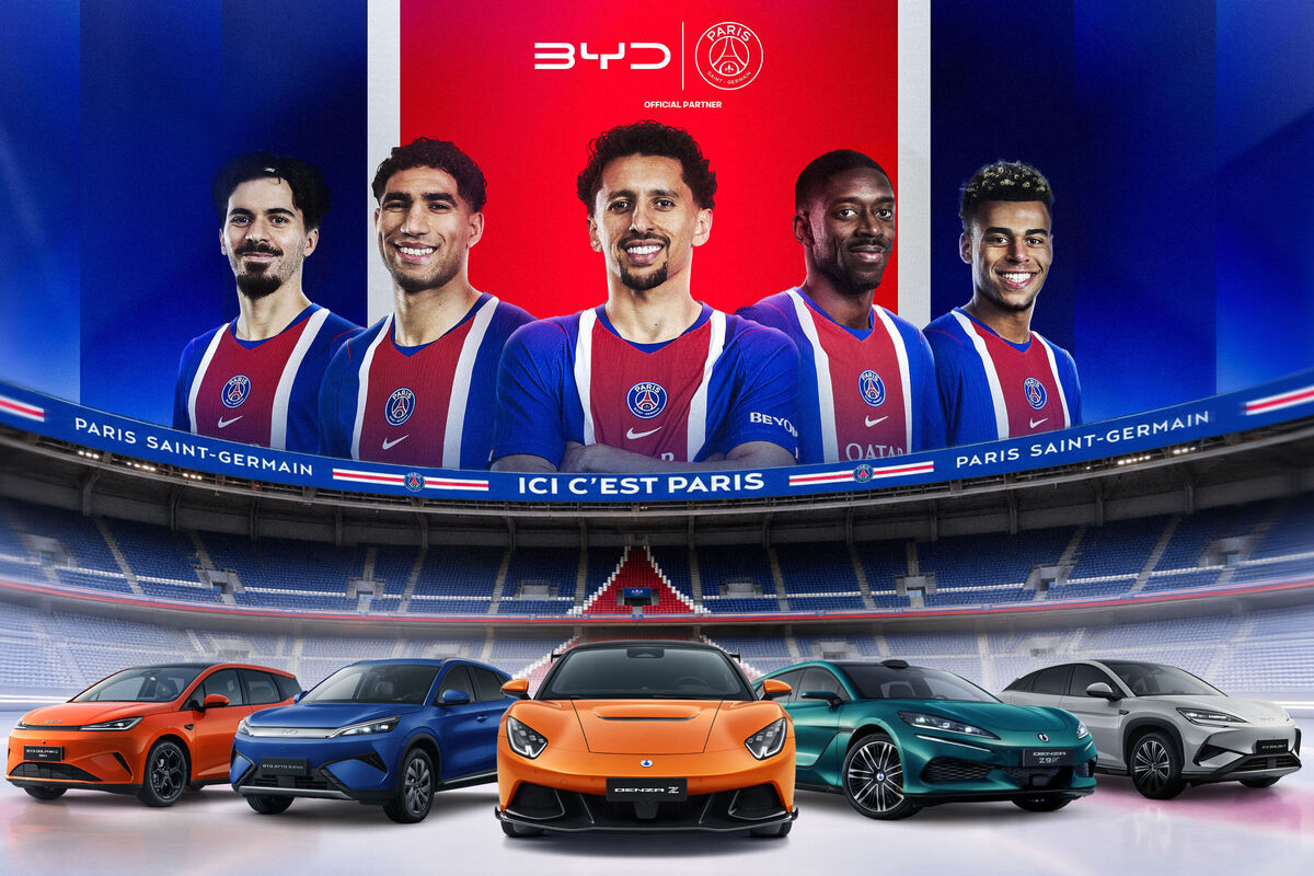 BYD και Παρί Σεν Ζερμέν μαζί έως το 2029
