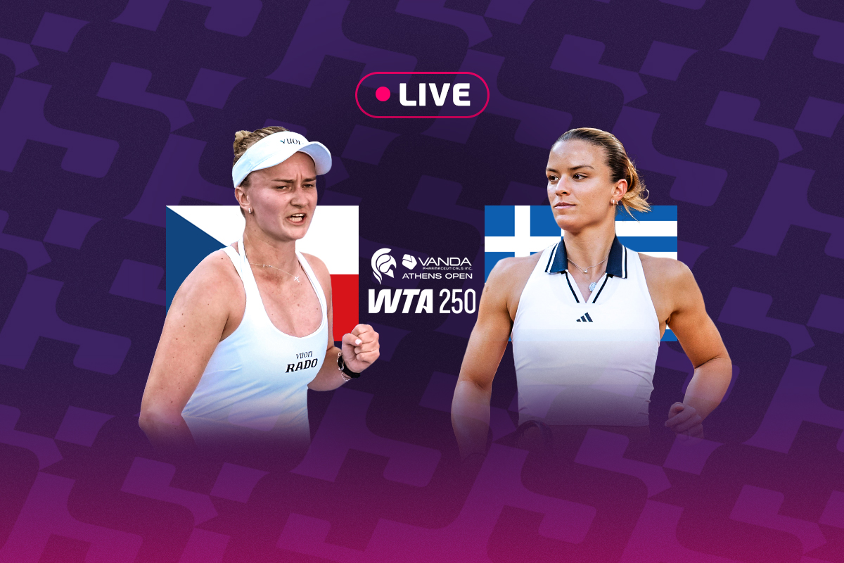 LIVE: Κρεϊτσίκοβα – Σάκκαρη στον τελικό του Athens Open